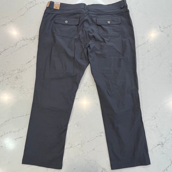 Prana NEW Halle Straight Pant Plus II Womens 20W Gray Outdoor Gorpcore Stretch - Picture 2 of 13